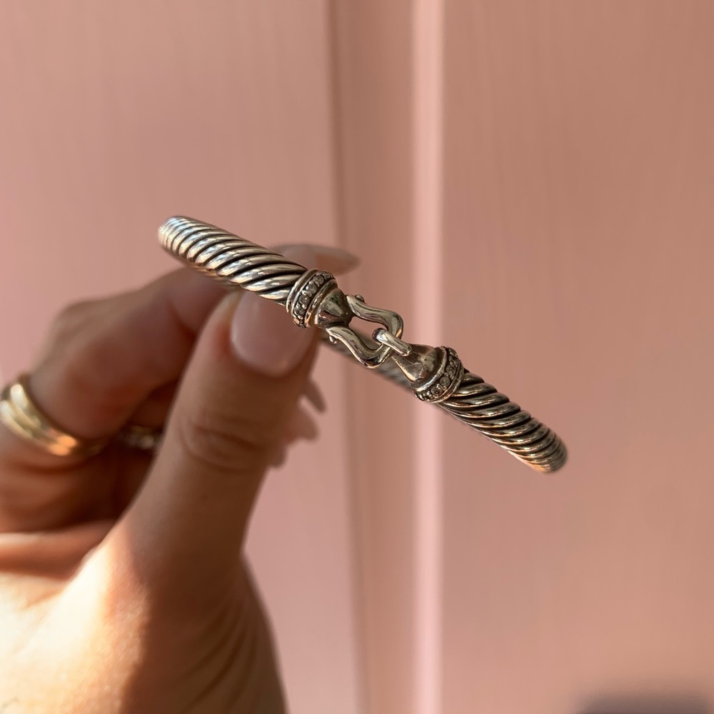 David Yurman Diamond Clasp Bracelet
